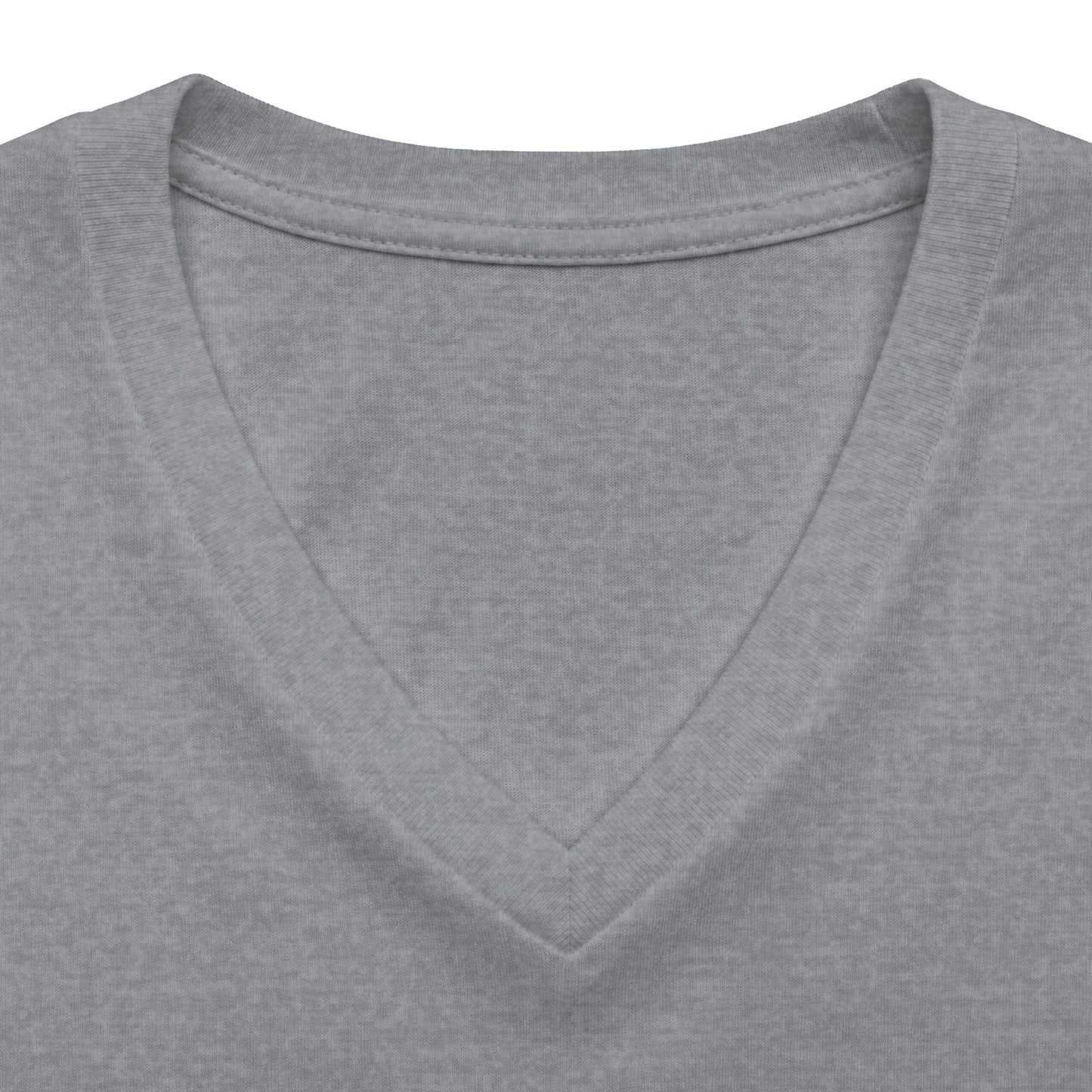 Heather gray womens v-neck t-shirt