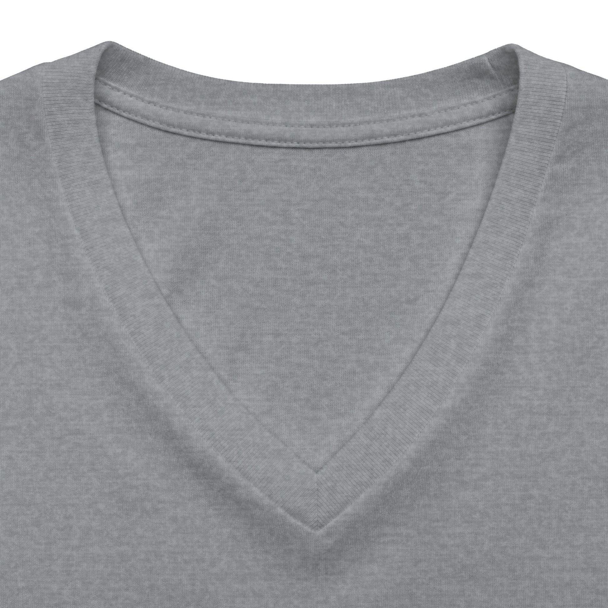 Heather gray womens v-neck t-shirt