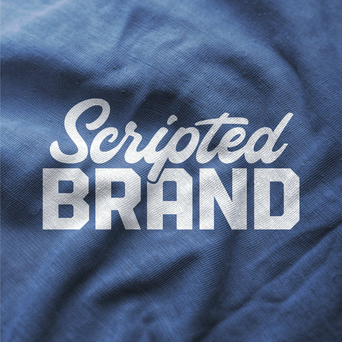 Logo for ScriptedBrand, an online store owned by Keith Sliney, selling Print On Demand merchandise and clothing that is inspired by fictional brands and logos from popular entertainment shows, movies and video games.