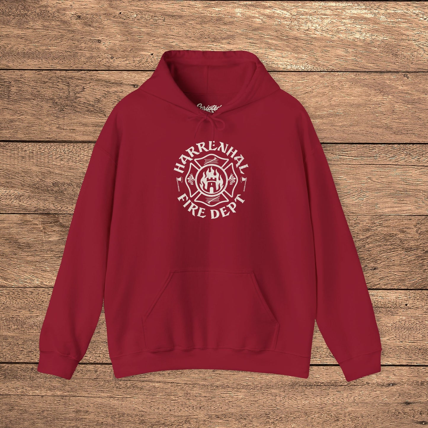 Red Harrenhal Fire Department vintage distressed graphic t-shirt, soft Bella+Canvas cotton Game of Thrones inspired tee