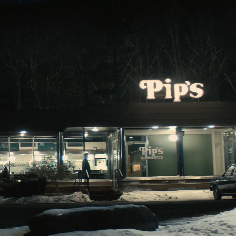 Exterior photo of Pips Bar and Grill in the TV show Severance.