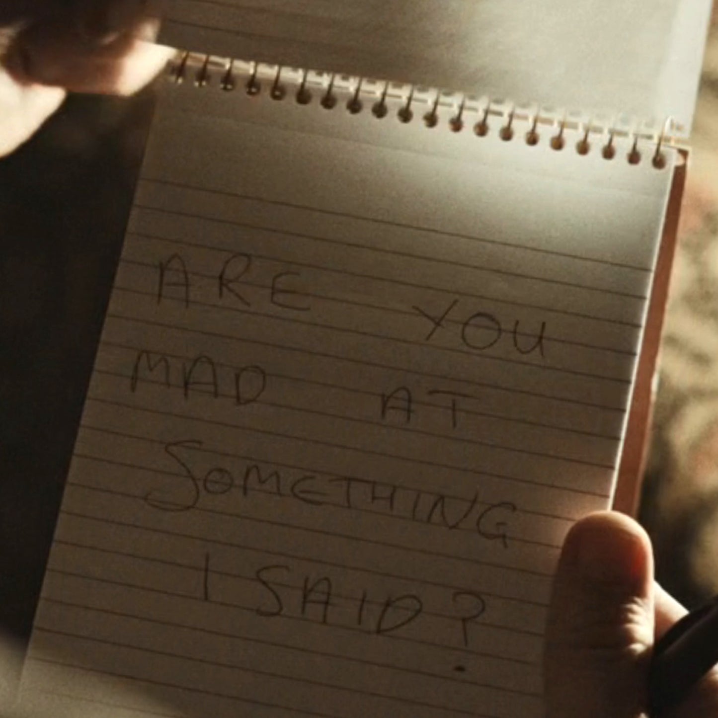 Patricia handwritten note in Widow's Bay show