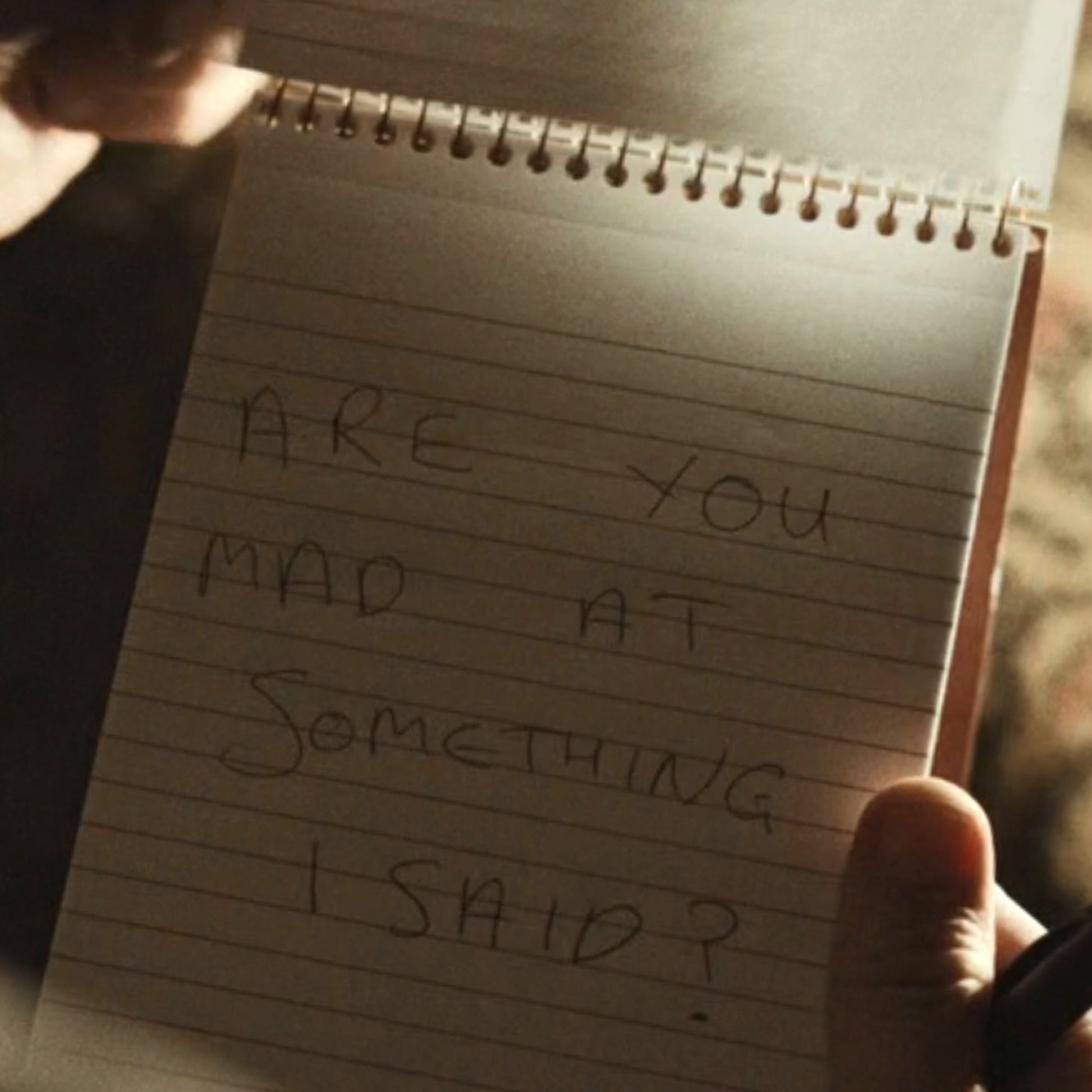 Patricia handwritten note in Widow's Bay show