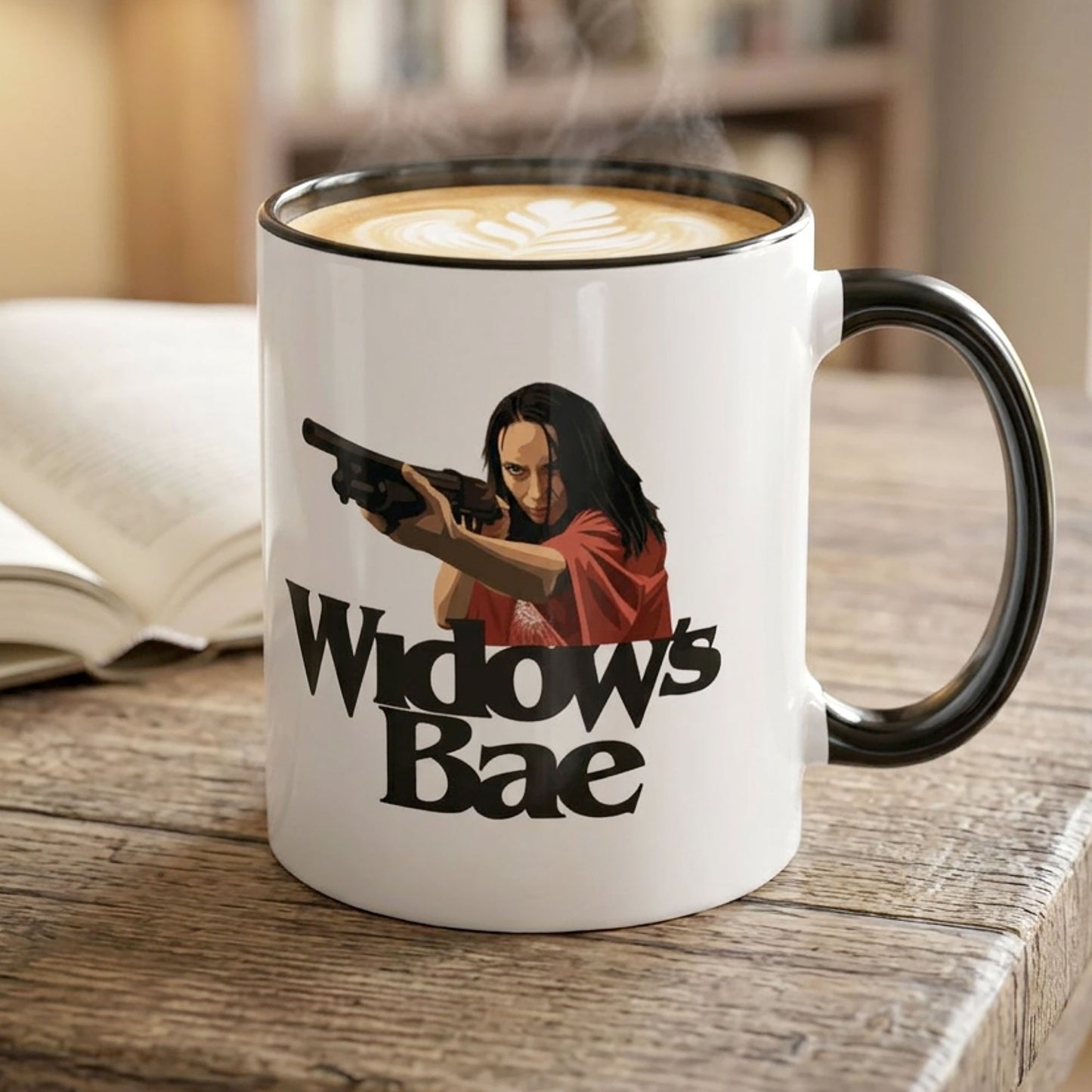 Widow's Bae Mug, Patricia Widow's Bay, Funny Coffee Cup Fan Gift