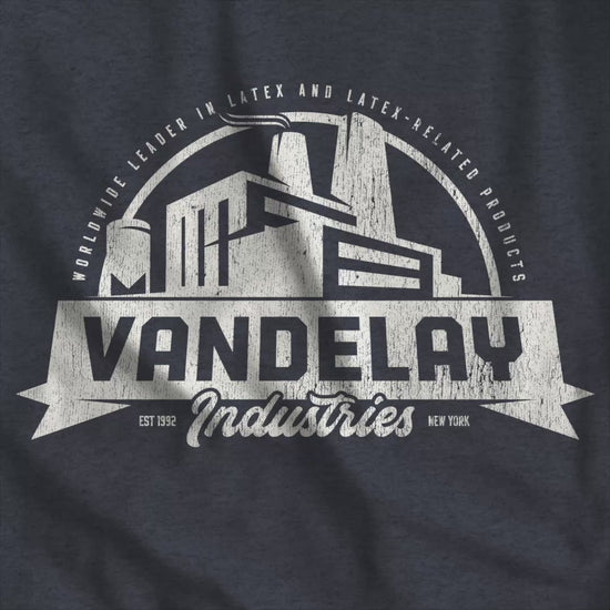 Video of Bella+Canvas 3001 t-shirt with a Vandelay Industries logo that George Costanza made up in the TV Show Seinfeld.