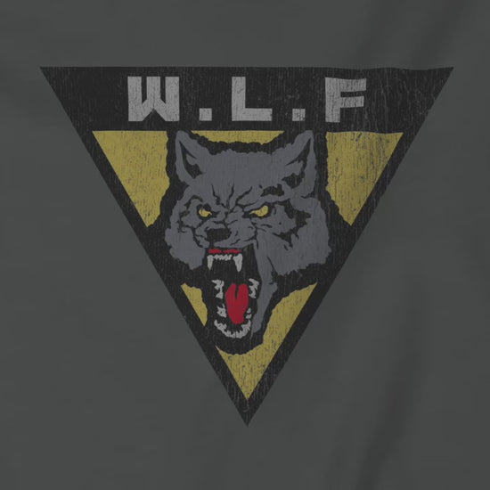 Video of WLF t-shirt with vintage logo from The Last of Us