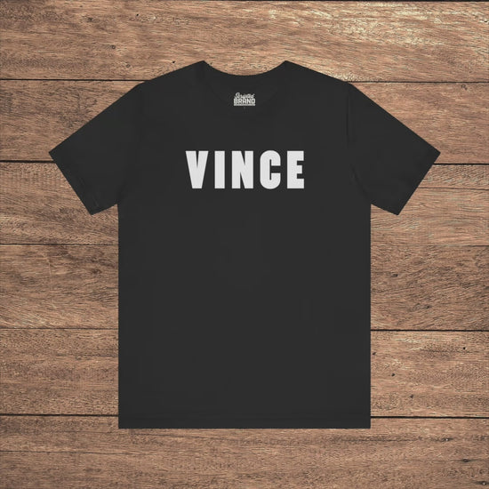 Video of VINCE graphic t-shirt inspired by Tom Cruise in The Color of Money, soft Bella+Canvas cotton 80s movie tee
